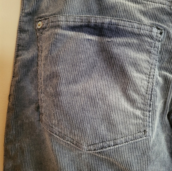 Pilcro Anthropologie Slim Boyfriend Corduroy Pants Blue-Gray Size 32 - Picture 6 of 9